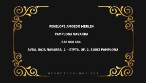 abogado Penelope Amoedo Merlin en la localidad de Pamplona