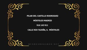 abogado Pilar Del Castillo Rodriguez en la localidad de Móstoles