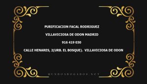 abogado Purificacion Facal Rodriguez en la localidad de Villaviciosa de Odon