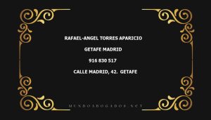 abogado Rafael-Angel Torres Aparicio en la localidad de Getafe