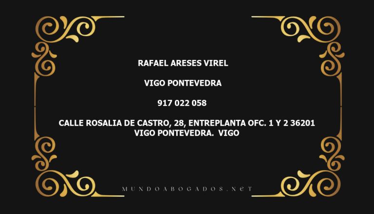 abogado Rafael Areses Virel en la localidad de Vigo