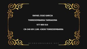 abogado Rafael Diaz Garcia en la localidad de Torredembarra