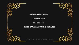 abogado Rafael Ortiz Tafur en la localidad de Linares