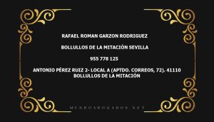 abogado Rafael Roman Garzon Rodriguez en la localidad de Bollullos de la Mitación