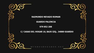 abogado Raimundo Nevado Roman en la localidad de Guardo