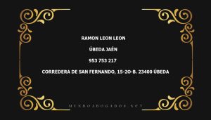 abogado Ramon Leon Leon en la localidad de Úbeda