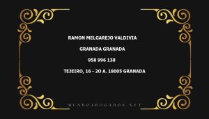 abogado Ramon Melgarejo Valdivia en la localidad de Granada