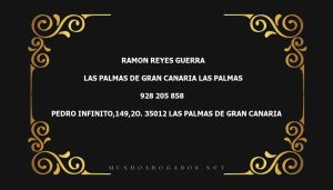 abogado Ramon Reyes Guerra en la localidad de Las Palmas de Gran Canaria