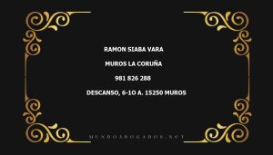 abogado Ramon Siaba Vara en la localidad de Muros