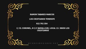 abogado Ramon Tabares Marcos en la localidad de Los Cristianos