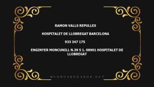 abogado Ramon Valls Repulles en la localidad de Hospitalet de Llobregat