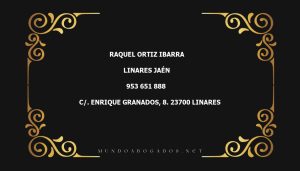 abogado Raquel Ortiz Ibarra en la localidad de Linares