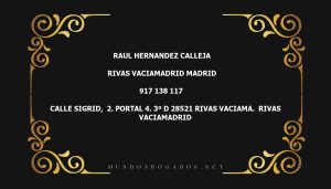 abogado Raul Hernandez Calleja en la localidad de Rivas Vaciamadrid