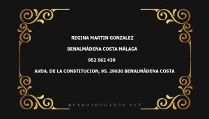 abogado Regina Martin Gonzalez en la localidad de Benalmádena Costa