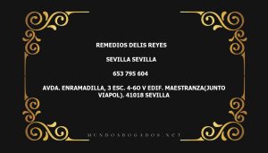 abogado Remedios Delis Reyes en la localidad de Sevilla