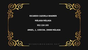 abogado Ricardo Cazorla Wagner en la localidad de Málaga