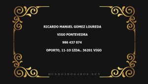 abogado Ricardo Manuel Gomez Loureda en la localidad de Vigo