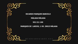 abogado Ricardo Marques Barcelo en la localidad de Málaga