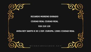 abogado Ricardo Moreno Dorado en la localidad de Ciudad Real