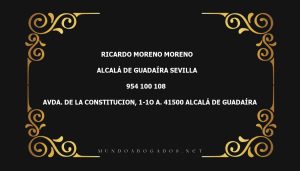 abogado Ricardo Moreno Moreno en la localidad de Alcalá de Guadaíra