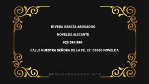 abogado Rivera García Abogados en la localidad de Novelda