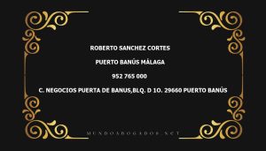 abogado Roberto Sanchez Cortes en la localidad de Puerto Banús