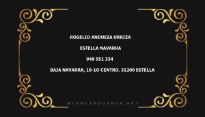 abogado Rogelio Andueza Urriza en la localidad de Estella