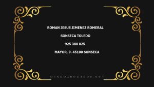 abogado Roman Jesus Jimenez Romeral en la localidad de Sonseca