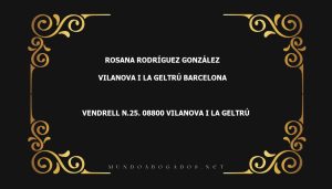 abogado Rosana Rodríguez González en la localidad de Vilanova i la Geltrú