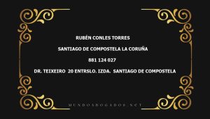 abogado Rubén Conles Torres en la localidad de Santiago de Compostela