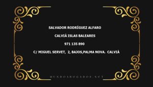 abogado Salvador Rodríguez Alfaro en la localidad de Calvià