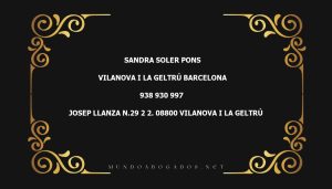 abogado Sandra Soler Pons en la localidad de Vilanova i la Geltrú