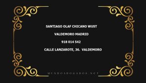 abogado Santiago Olaf Chicano Wust en la localidad de Valdemoro