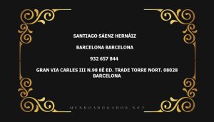 abogado Santiago Sáenz Hernáiz en la localidad de Barcelona