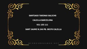 abogado Santiago Tarinas Salichs en la localidad de Calella