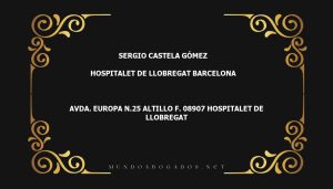 abogado Sergio Castela Gómez en la localidad de Hospitalet de Llobregat