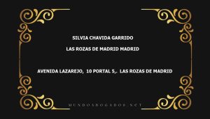 abogado Silvia Chavida Garrido en la localidad de Las Rozas de Madrid