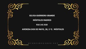 abogado Silvia Guerrero Grande en la localidad de Móstoles