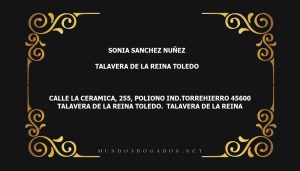 abogado Sonia Sanchez Nuñez en la localidad de Talavera de la Reina