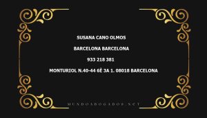 abogado Susana Cano Olmos en la localidad de Barcelona