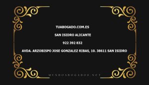 abogado Tuabogado.Com.Es en la localidad de San Isidro