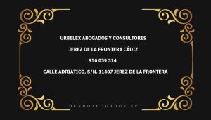 abogado Urbelex Abogados Y Consultores en la localidad de Jerez de la Frontera