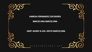 abogado Vanesa Fernandez Escudero en la localidad de Barcelona