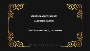 abogado Veronica Agote Paredes en la localidad de Alcorcón