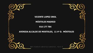 abogado Vicente Lopez Orol en la localidad de Móstoles