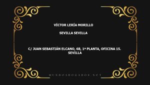 abogado Víctor Lería Morillo en la localidad de Sevilla