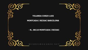 abogado Yolanda Corzo Luis en la localidad de Montcada I Reixac