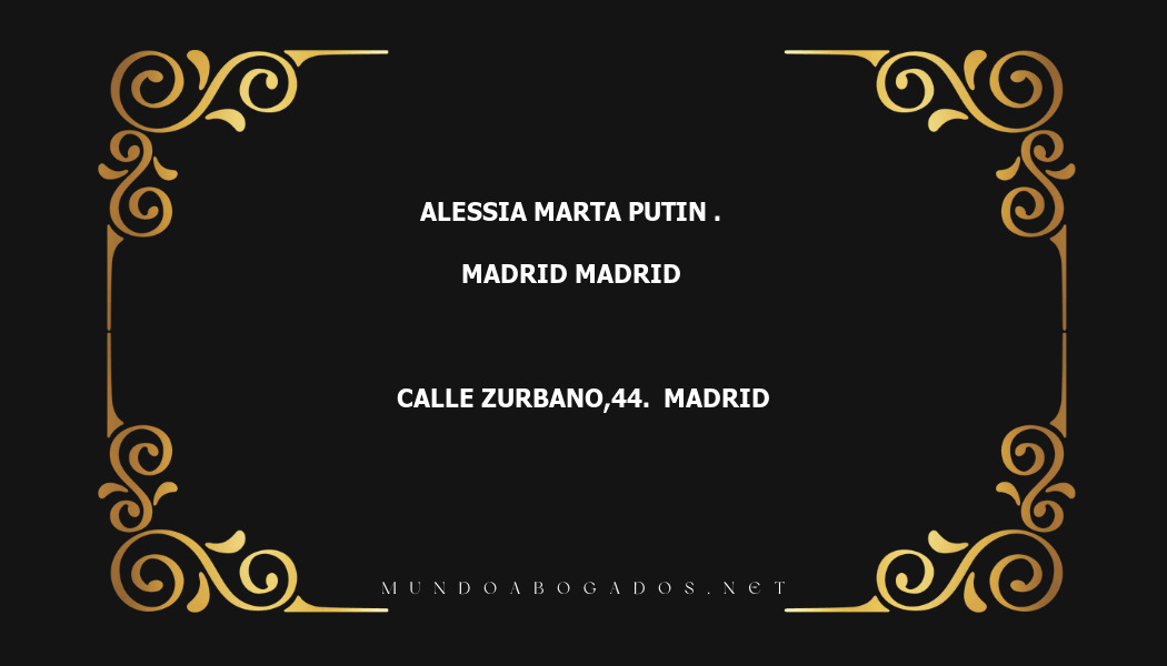 abogado Alessia Marta Putin . en la localidad de Madrid