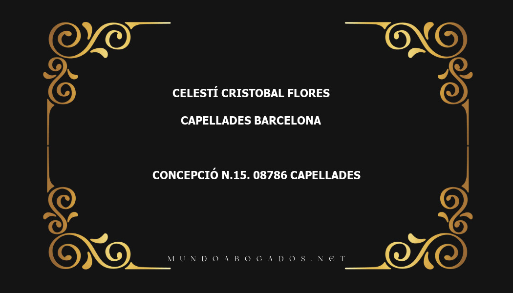 abogado Celestí Cristobal Flores en la localidad de Capellades