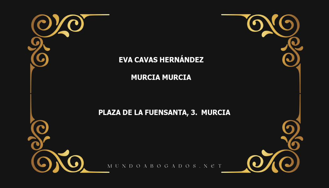 abogado Eva Cavas Hernández en la localidad de Murcia